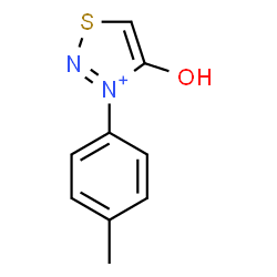 ChemSpider 2D Image | 4-Hydroxy-3-(4-methylphenyl)-1,2,3-thiadiazol-3-ium | C9H9N2OS