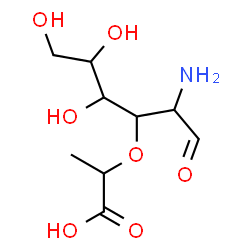 ChemSpider 2D Image | 2-Amino-3-O-(1-carboxyethyl)-2-deoxyhexose | C9H17NO7