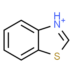 ChemSpider 2D Image | 1,3-Benzothiazol-3-ium | C7H6NS