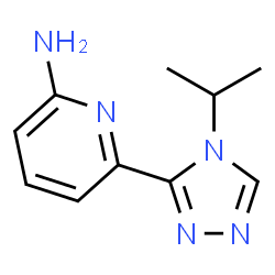 ChemSpider 2D Image | 6-(4-Isopropyl-4H-1,2,4-triazol-3-yl)-2-pyridinamine | C10H13N5