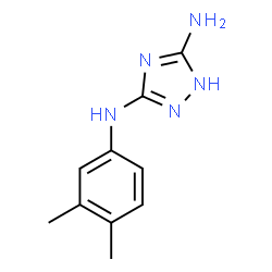 ChemSpider 2D Image | N~3~-(3,4-Dimethylphenyl)-1H-1,2,4-triazole-3,5-diamine | C10H13N5