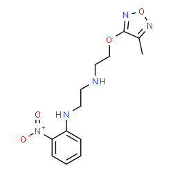 ChemSpider 2D Image | N-{2-[(4-Methyl-1,2,5-oxadiazol-3-yl)oxy]ethyl}-N'-(2-nitrophenyl)-1,2-ethanediamine | C13H17N5O4