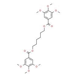 ChemSpider 2D Image | 1,6-Hexanediyl bis(3,4,5-trimethoxybenzoate) | C26H34O10