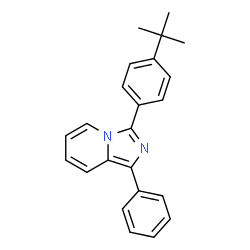 ChemSpider 2D Image | 3-(4-tert-Butylphenyl)-1-phenylimidazo[1,5-a]pyridine | C23H22N2