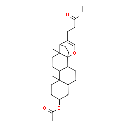 ChemSpider 2D Image | Methyl 3-acetoxy-14,21-epoxychol-20-en-24-oate | C27H40O5