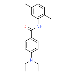 ChemSpider 2D Image | 4-(Diethylamino)-N-(2,5-dimethylphenyl)benzamide | C19H24N2O