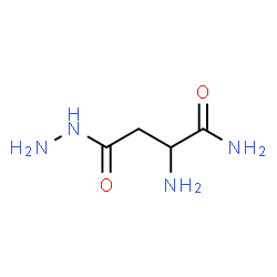 ChemSpider 2D Image | 2-Amino-4-hydrazino-4-oxobutanamide | C4H10N4O2