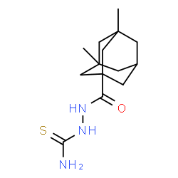 ChemSpider 2D Image | 2-[(3,5-Dimethyladamantan-1-yl)carbonyl]hydrazinecarbothioamide | C14H23N3OS