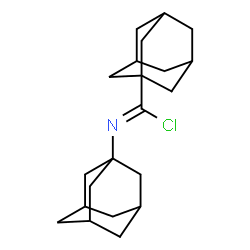 ChemSpider 2D Image | N-(Adamantan-1-yl)-1-adamantanecarboximidoyl chloride | C21H30ClN