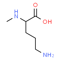 ChemSpider 2D Image | N~2~-Methylornithine | C6H14N2O2