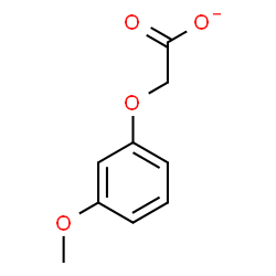 ChemSpider 2D Image | (3-Methoxyphenoxy)acetate | C9H9O4