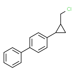 ChemSpider 2D Image | 4-[2-(Chloromethyl)cyclopropyl]biphenyl | C16H15Cl