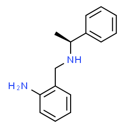 ChemSpider 2D Image | 2-({[(1S)-1-Phenylethyl]amino}methyl)aniline | C15H18N2