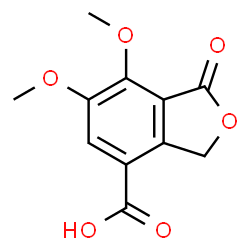 ChemSpider 2D Image | 6,7-Dimethoxy-1-oxo-1,3-dihydro-2-benzofuran-4-carboxylic acid | C11H10O6