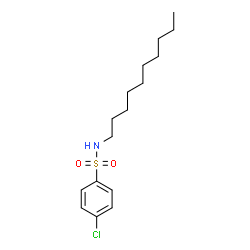ChemSpider 2D Image | 4-Chloro-N-decylbenzenesulfonamide | C16H26ClNO2S