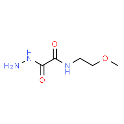 ChemSpider 2D Image | 2-Hydrazino-N-(2-methoxyethyl)-2-oxoacetamide | C5H11N3O3