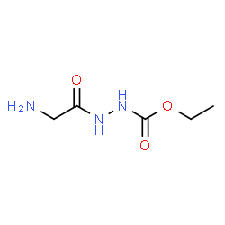 ChemSpider 2D Image | Ethyl 2-(aminoacetyl)hydrazinecarboxylate | C5H11N3O3