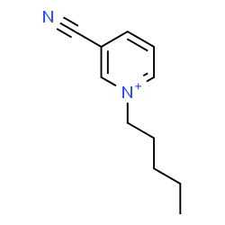 ChemSpider 2D Image | 3-Cyano-1-pentylpyridinium | C11H15N2