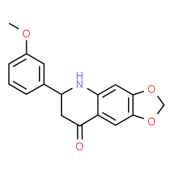 ChemSpider 2D Image | 6-(3-Methoxyphenyl)-6,7-dihydro[1,3]dioxolo[4,5-g]quinolin-8(5H)-one | C17H15NO4