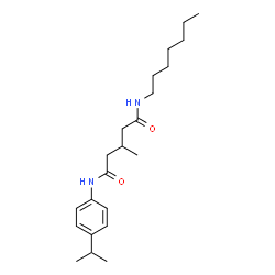 ChemSpider 2D Image | N-Heptyl-N'-(4-isopropylphenyl)-3-methylpentanediamide | C22H36N2O2