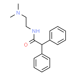 ChemSpider 2D Image | N-[2-(Dimethylamino)ethyl]-2,2-diphenylacetamide | C18H22N2O