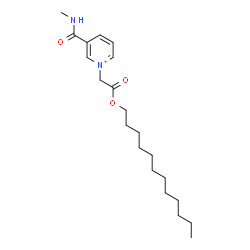 ChemSpider 2D Image | 1-[2-(Dodecyloxy)-2-oxoethyl]-3-(methylcarbamoyl)pyridinium | C21H35N2O3