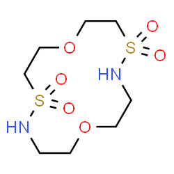 ChemSpider 2D Image | 1,8-Dioxa-4,12-dithia-5,11-diazacyclotetradecane 4,4,12,12-tetraoxide | C8H18N2O6S2