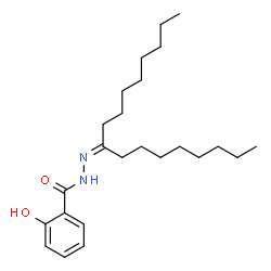 ChemSpider 2D Image | N'-(9-Heptadecanylidene)-2-hydroxybenzohydrazide | C24H40N2O2