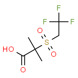 ChemSpider 2D Image | 2-Methyl-2-[(2,2,2-trifluoroethyl)sulfonyl]propanoic acid | C6H9F3O4S