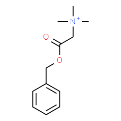 ChemSpider 2D Image | 2-(Benzyloxy)-N,N,N-trimethyl-2-oxoethanaminium | C12H18NO2