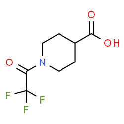 ChemSpider 2D Image | N-Trifluoroacetyl isonipecotic acid | C8H10F3NO3