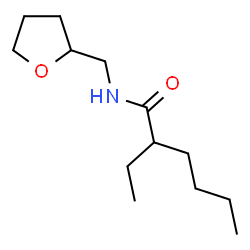 ChemSpider 2D Image | 2-Ethyl-N-(tetrahydro-2-furanylmethyl)hexanamide | C13H25NO2