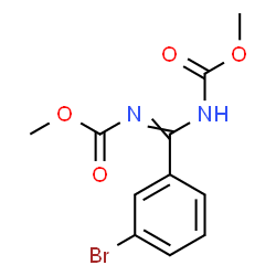 ChemSpider 2D Image | Dimethyl [(3-bromophenyl)methylylidene]biscarbamate | C11H11BrN2O4