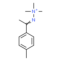 ChemSpider 2D Image | 1,1,1-Trimethyl-2-[1-(4-methylphenyl)ethylidene]hydrazinium | C12H19N2