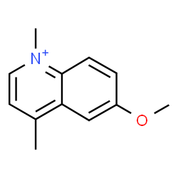 ChemSpider 2D Image | 6-Methoxy-1,4-dimethylquinolinium | C12H14NO