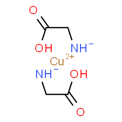 ChemSpider 2D Image | Copper(2+) bis[(carboxymethyl)azanide] | C4H8CuN2O4