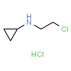 ChemSpider 2D Image | N-(2-Chloroethyl)cyclopropanamine hydrochloride (1:1) | C5H11Cl2N