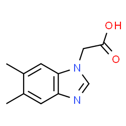 ChemSpider 2D Image | 5,6-Dimethylbenzimidazole-1-acetic acid | C11H12N2O2