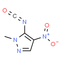 ChemSpider 2D Image | 5-Isocyanato-1-methyl-4-nitro-1H-pyrazole | C5H4N4O3