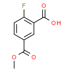 ChemSpider 2D Image | 2-Fluoro-5-(methoxycarbonyl)benzoic acid | C9H7FO4