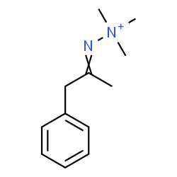 ChemSpider 2D Image | 1,1,1-Trimethyl-2-(1-phenyl-2-propanylidene)hydrazinium | C12H19N2