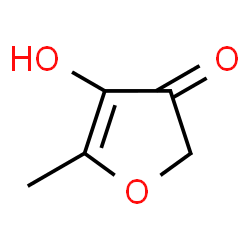 ChemSpider 2D Image | 4-Hydroxy-5-methylfuran-3(2H)-one | C5H6O3