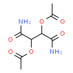 ChemSpider 2D Image | 1,4-Diamino-1,4-dioxo-2,3-butanediyl diacetate | C8H12N2O6