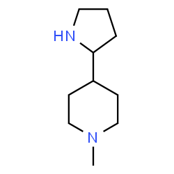 ChemSpider 2D Image | 1-Methyl-4-(2-pyrrolidinyl)piperidine | C10H20N2