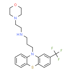 ChemSpider 2D Image | N-[2-(4-Morpholinyl)ethyl]-3-[2-(trifluoromethyl)-10H-phenothiazin-10-yl]-1-propanamine | C22H26F3N3OS
