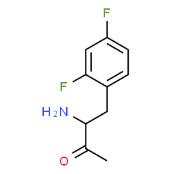 ChemSpider 2D Image | 3-Amino-4-(2,4-difluorophenyl)-2-butanone | C10H11F2NO