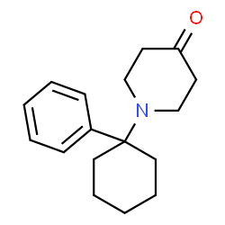 ChemSpider 2D Image | 1-(1-Phenylcyclohexyl)-4-piperidinone | C17H23NO