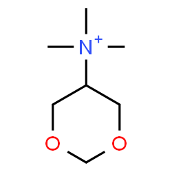 ChemSpider 2D Image | N,N,N-Trimethyl-1,3-dioxan-5-aminium | C7H16NO2