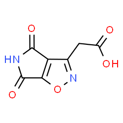 ChemSpider 2D Image | (4,6-Dioxo-5,6-dihydro-4H-pyrrolo[3,4-d][1,2]oxazol-3-yl)acetic acid | C7H4N2O5