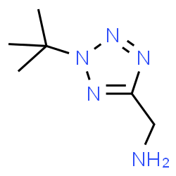 ChemSpider 2D Image | 1-[2-(2-Methyl-2-propanyl)-2H-tetrazol-5-yl]methanamine | C6H13N5